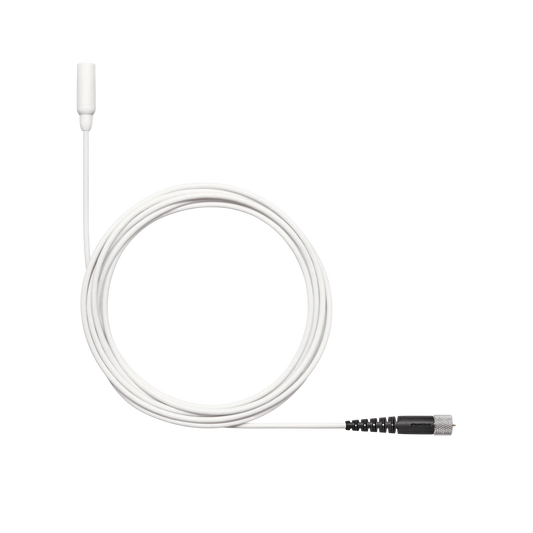 Shure TL48W/O-MDOT-A TwinPlex TL48 Lavalier Microphone, White, MDOT - front view