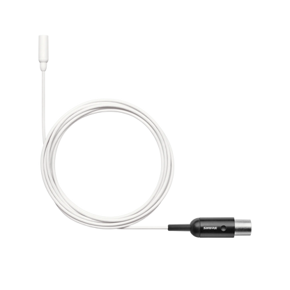Shure TL48W/O-MTQG-A TwinPlex TL48 Lavalier Microphone, White, MTQG - front view