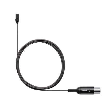 Shure UL4B/C-MTQG-A UniPlex Lavalier Microphone, Black, MTQG - product view 3