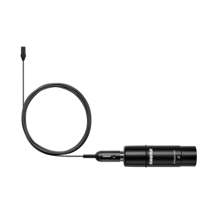 Shure UL4B/C-XLR-A UniPlex Lavalier Microphone, Black, 3 Pin XLR - product view 3
