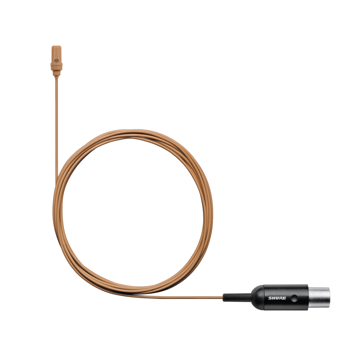 Shure UL4C/C-MTQG-A UniPlex Lavalier Microphone, Cocoa, MTQG - product view 3