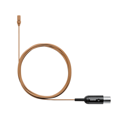 Shure UL4C/C-MTQG-A UniPlex Lavalier Microphone, Cocoa, MTQG - product view 3