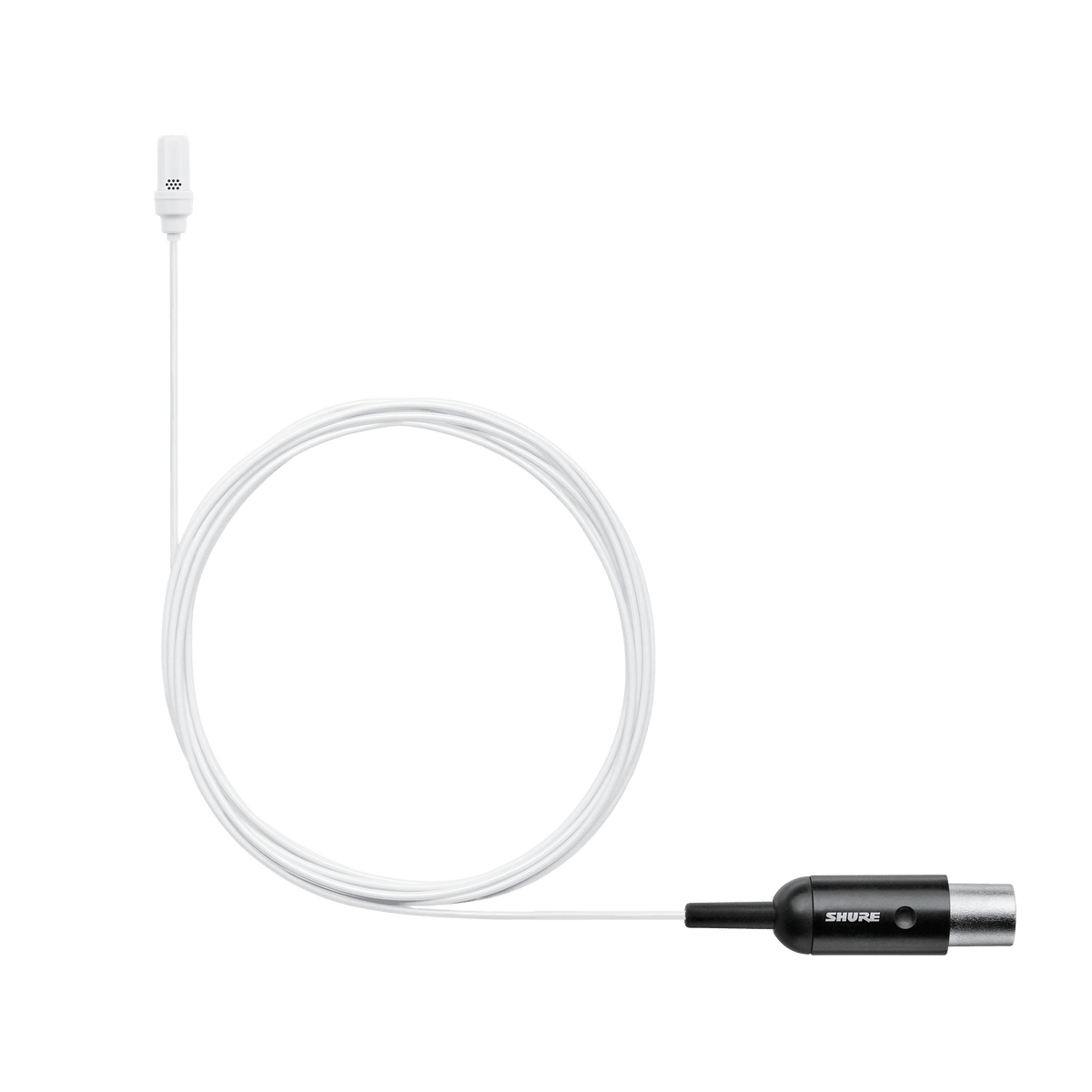 Shure UL4W/C-MTQG-A UniPlex Lavalier Microphone, White, MTQG - product view 3