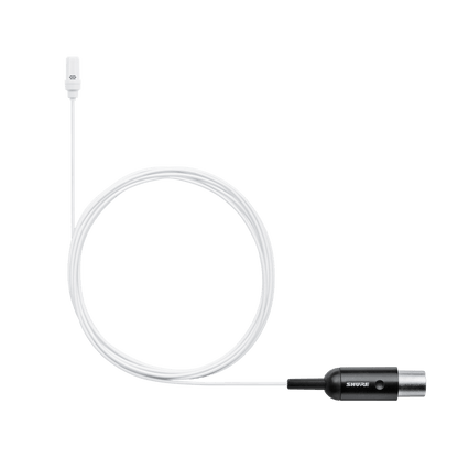 Shure UL4W/C-MTQG-A UniPlex Lavalier Microphone, White, MTQG - product view 3