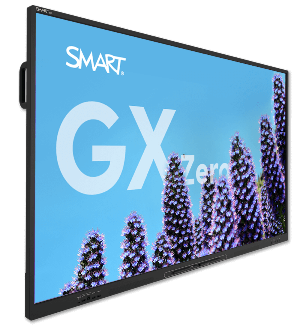 SMART GX075-V3: 75 Inch 4K UHD Interactive Display, No Embedded OS - angled view