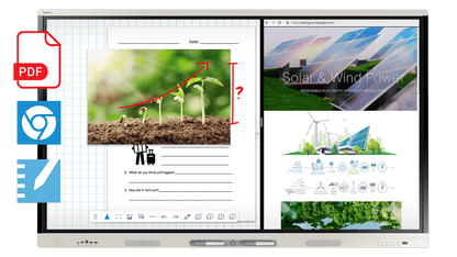 SMART MX065-V5: 65 Inch 4K UHD Interactive Display with iQ - front view