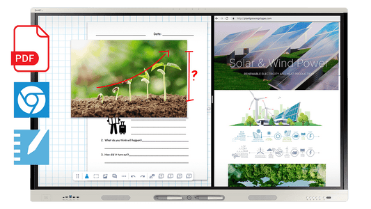 SMART MX065-V5: 65 Inch 4K UHD Interactive Display with iQ - front view