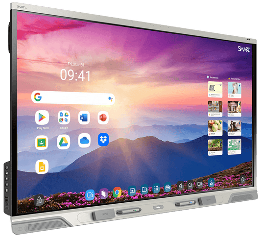 SMART RX065: 65 Inch 4K UHD Interactive Display with iQ - front view