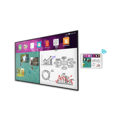 SMART SBD-2075P: 75 Inch 4K UHD Non-Touch Display - angled view (1 of 2)
