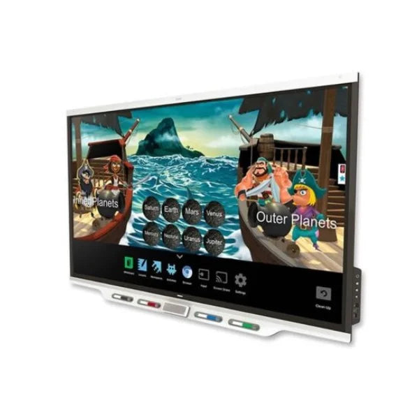 SMART SBID-7075P: 75 Inch 4K UHD Interactive Display - angled view (1 of 2)