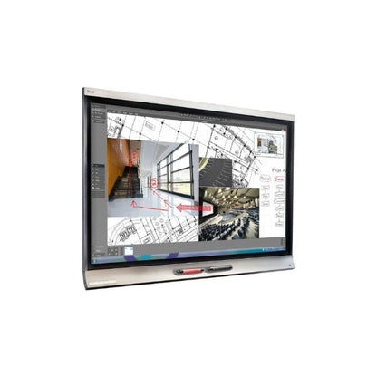 SMART SPNL-6265-V2: 65 Inch 4K UHD Interactive Display with DViT Touch - angled view