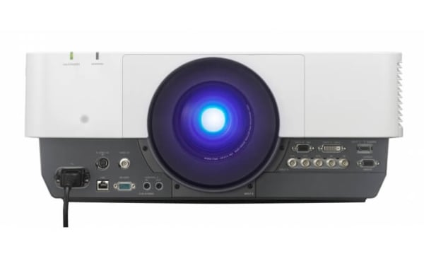 Sony VPL-FHZ700L laser projector - rear view with connections