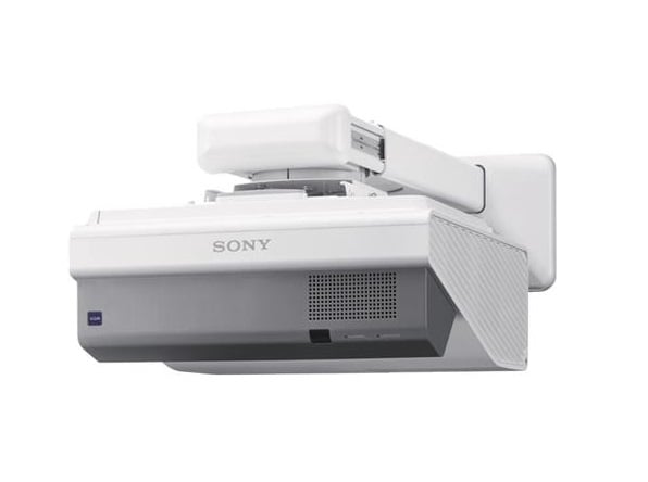Sony VPL-SX631 ultra short throw projector - angled view