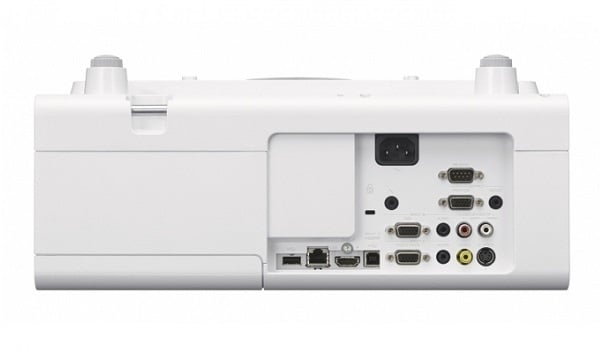 Sony VPL-SX631 ultra short throw projector - rear view with connections