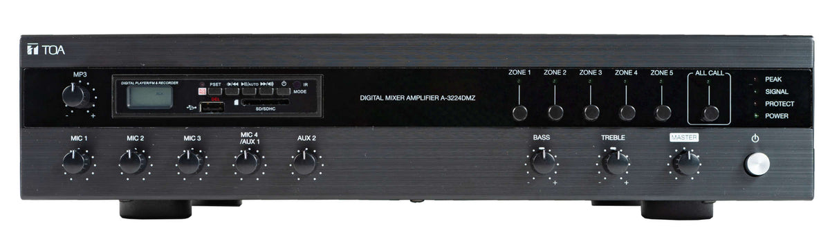 TOA A-3212DMZ-AS1 digital mixer amplifier with MP3 and zones - front view
