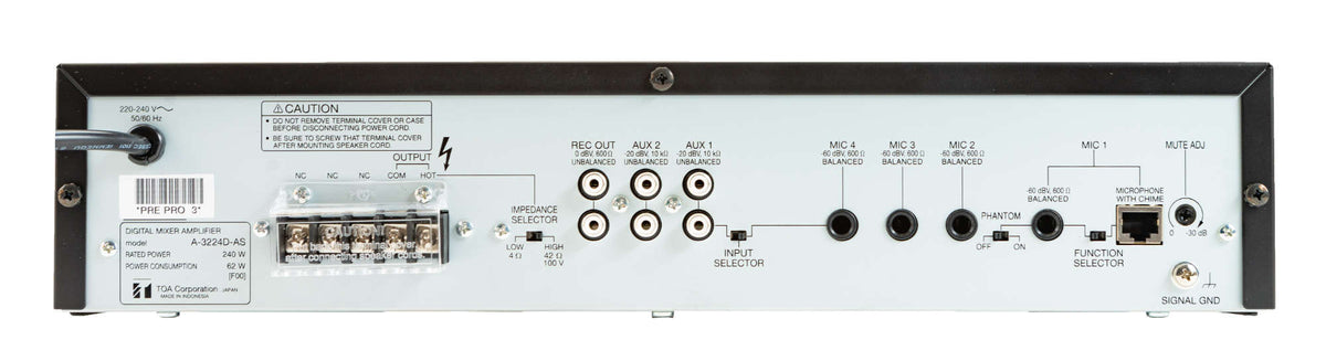 TOA A-3248D-AS 1 digital mixer amplifier - view 3