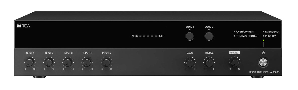TOA A-3548D digital mixer amplifier - front view