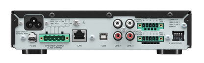 TOA A-5012 digital mixer amplifier - rear view