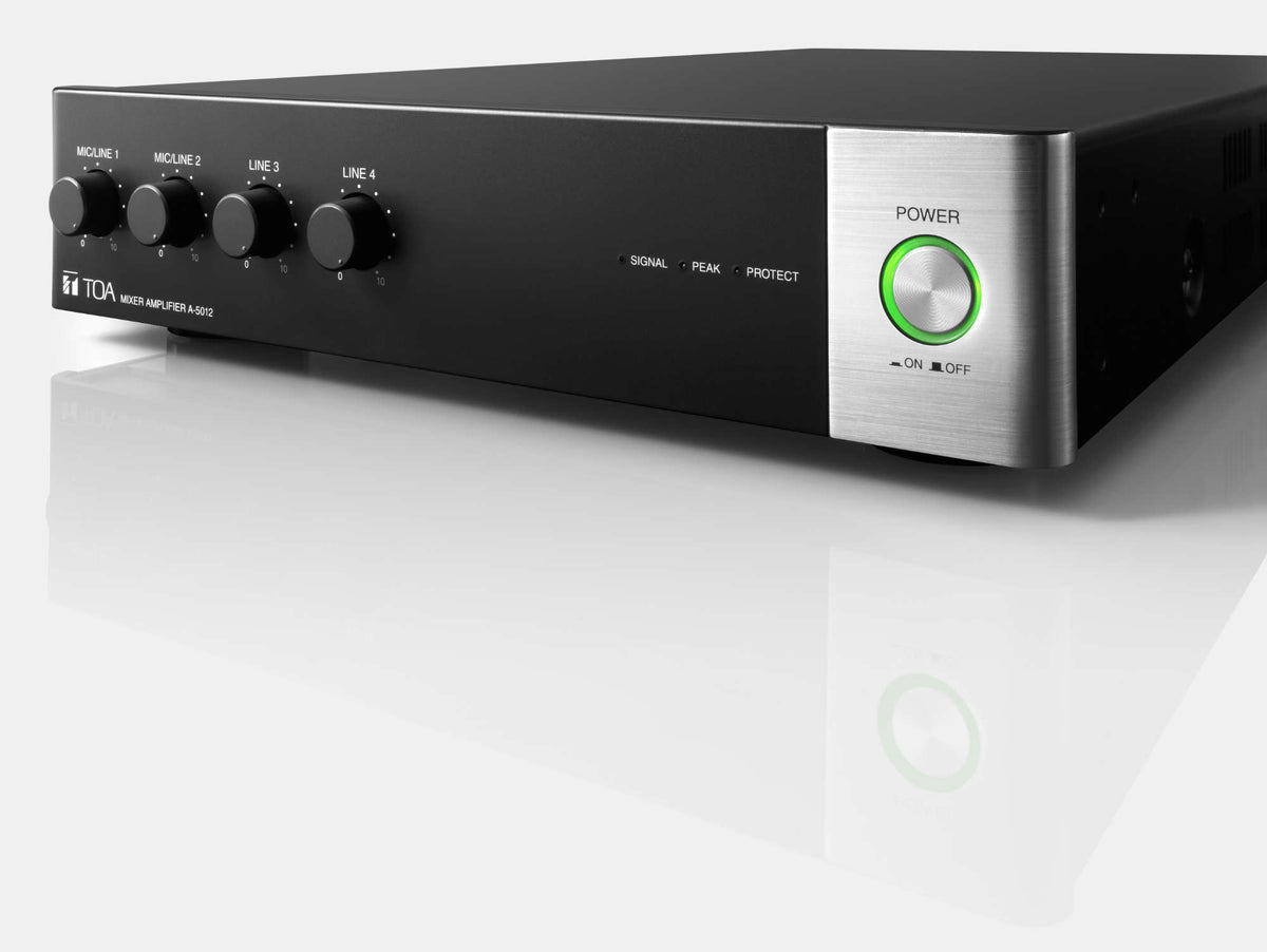TOA A-5012 digital mixer amplifier - angled view