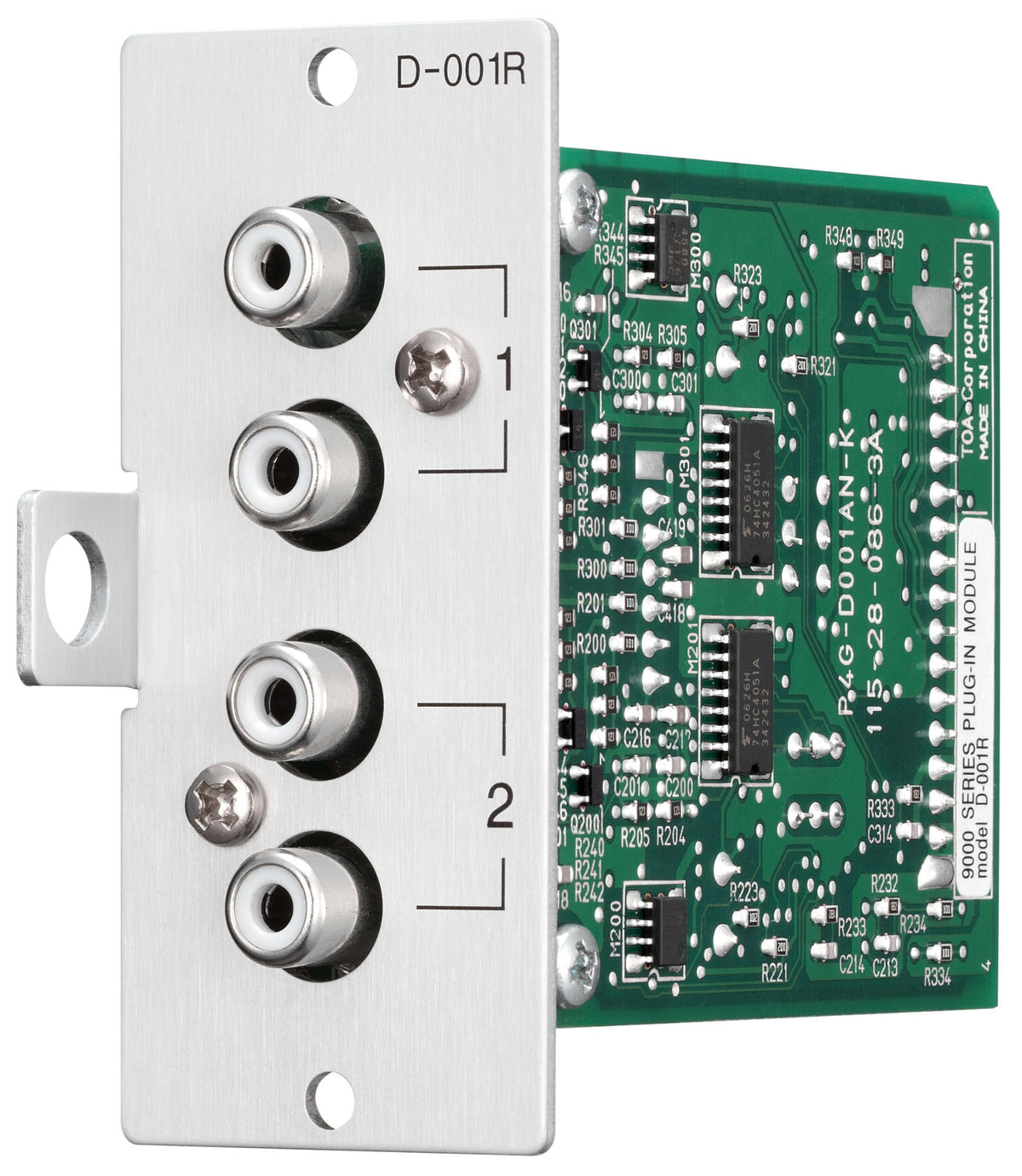 TOA D-001R line input module with DSP - front view