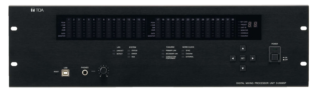 TOA D-2008SP digital mixing processor unit - front view