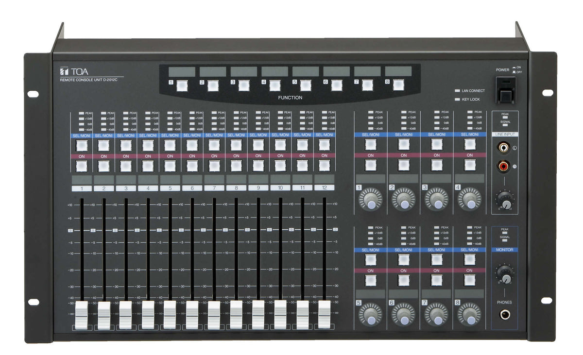 TOA D-2012C remote console unit - front view