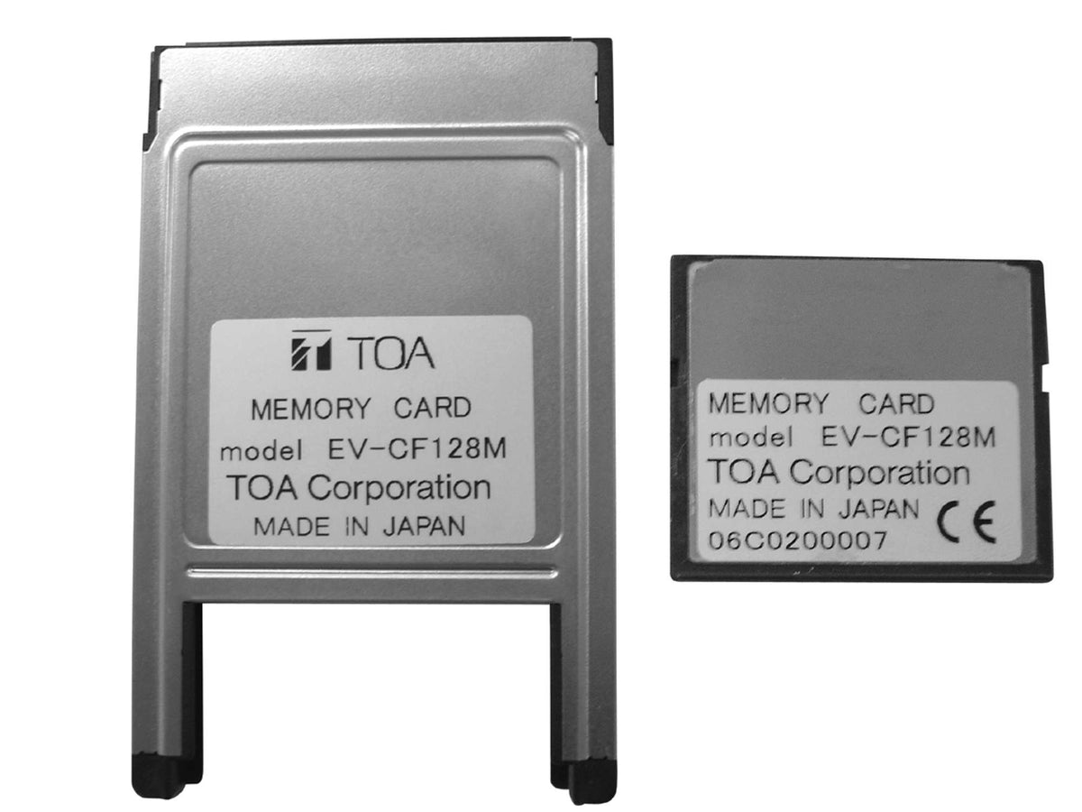 TOA EV-CF128M memory card - front view