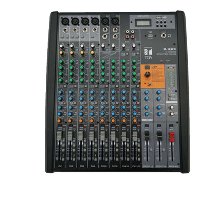 TOA M-124FX-AS analogue console mixer - top view