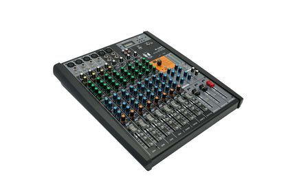 TOA M-124FX-AS analogue console mixer - angled view 2
