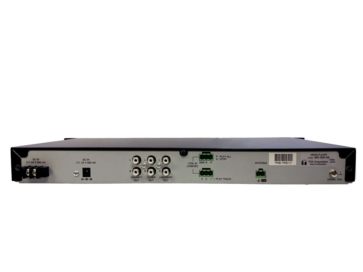 TOA MD-300-AS media player - rear view