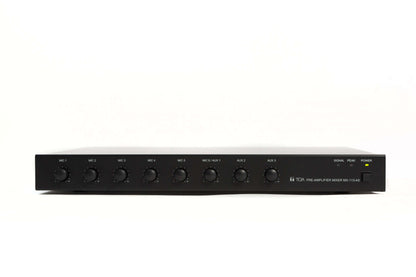 TOA MX-113-AS pre-amplifier mixer - front view