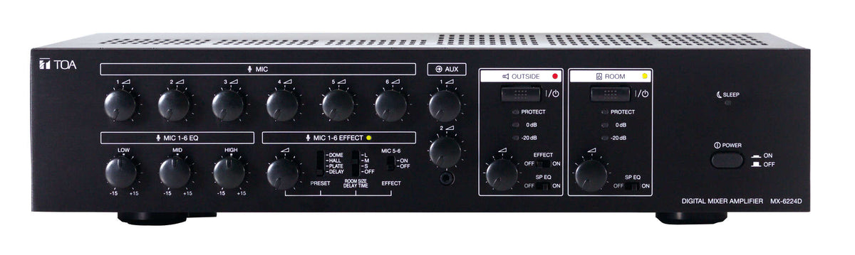 TOA MX-6224D digital mixer amplifier for mosques - front view