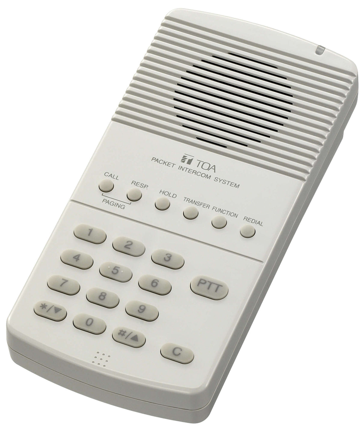 TOA N-8011MS standard hands-free master station - angled view