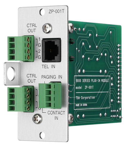 TOA ZP-001T telephone zone paging module - angled view