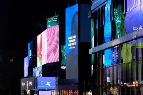 Unilumin U-Natural Texture Art LED Display - front view
