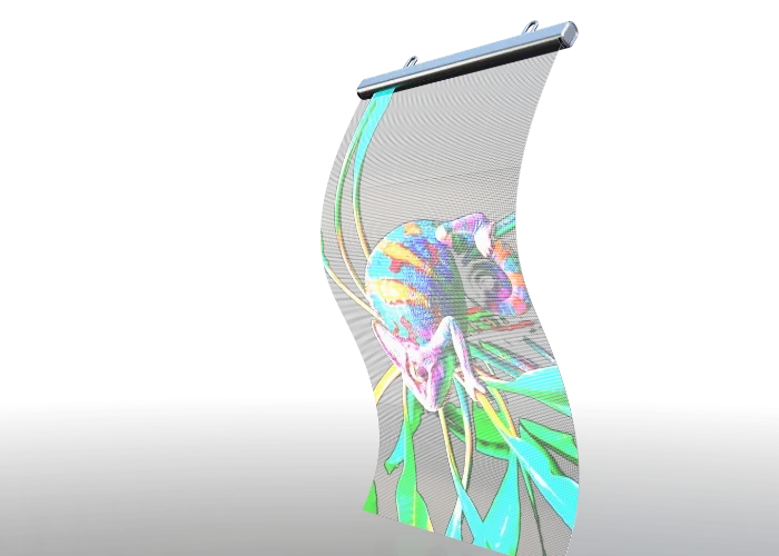 Unilumin Udesign SV Pro Holographic Transparent MIP LED Display - front view