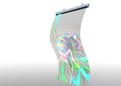 Unilumin Udesign SV Pro Holographic Transparent MIP LED Display - front view
