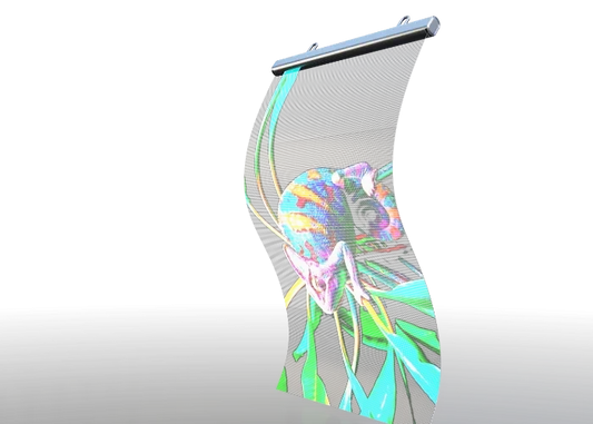 Unilumin Udesign SV Pro Holographic Transparent MIP LED Display - front view