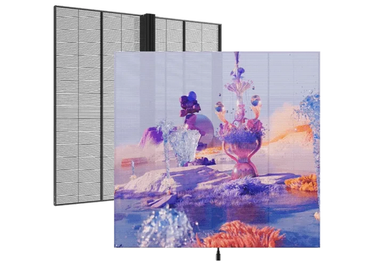 Unilumin Umesh UVF Series Glass Facade Transparent LED Display - front view