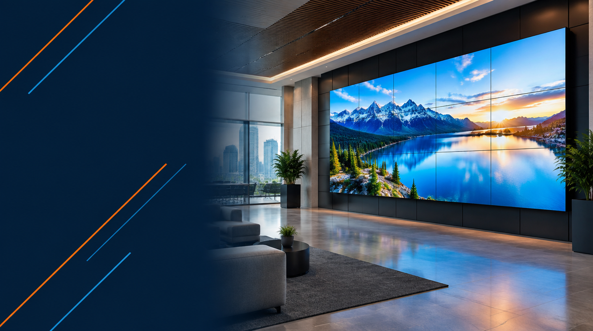 LED Video Wall Solutions in India hero banner — LED Video Walls for Corporate AV's professional AV integration services across India