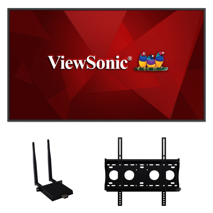 ViewSonic CDE4330-E1 43 Inch 4K Commercial Display Bundle - front view