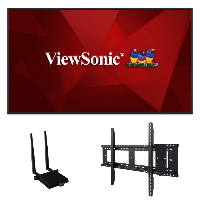 ViewSonic CDE5530-E1 55 Inch 4K Commercial Display Bundle - front view