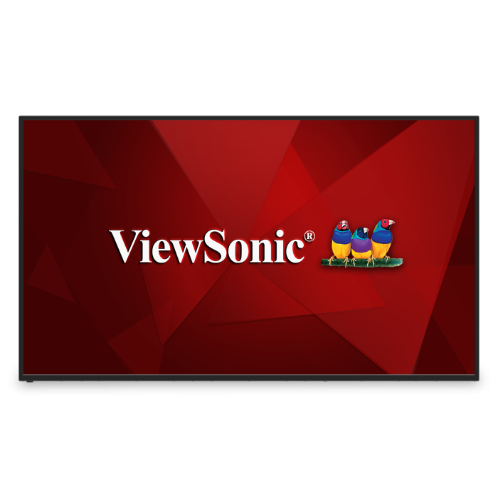 ViewSonic CDE6512 65 Inch 4K Commercial Display - front view