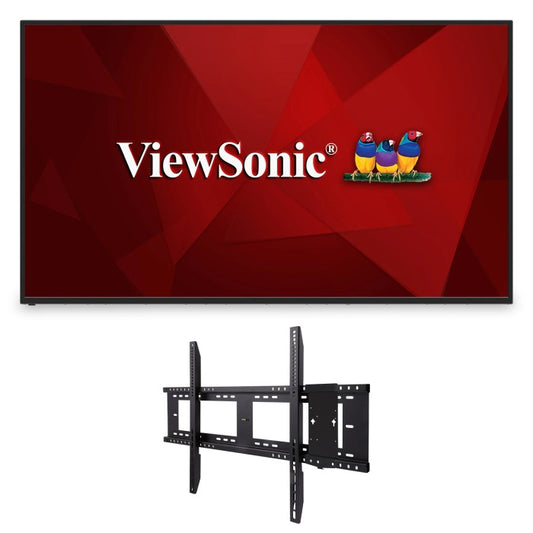 ViewSonic CDE6512-E1 65 Inch 4K Commercial Display Bundle - front view
