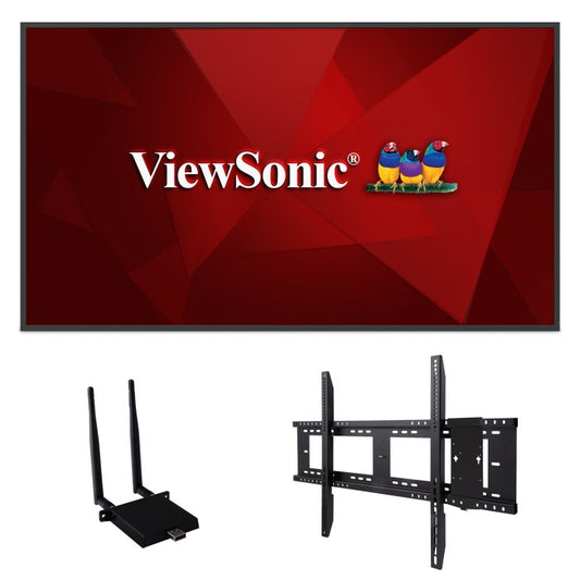 ViewSonic CDE6530-E1 65 Inch 4K Commercial Display Bundle - front view