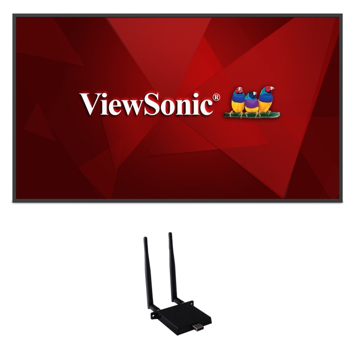 ViewSonic CDE6530-W1 65 Inch 4K Commercial Display - front view