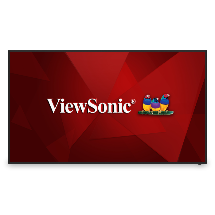 ViewSonic CDE7512 75 Inch 4K Commercial Display - front view