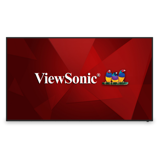 ViewSonic CDE7512 75 Inch 4K Commercial Display - front view