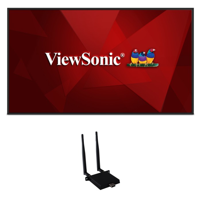 ViewSonic CDE7530-W1 75 Inch 4K Commercial Display - front view