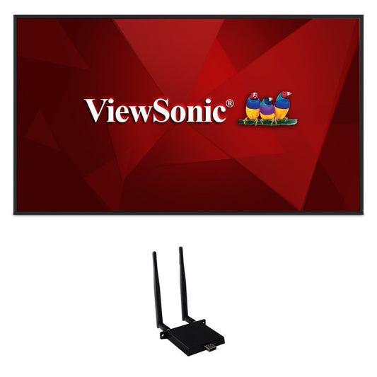ViewSonic CDE7530-W1 75 Inch 4K Commercial Display - front view